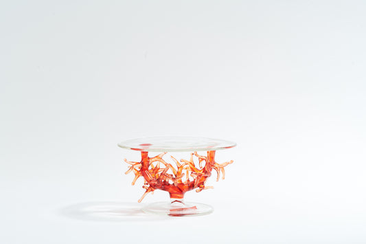 Massimo Lunardon Glass Coral Cake Stand